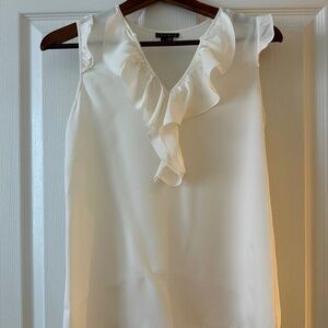 Silk Ruffle Theory Nalena Sleeveless Blouse | Size: Petite